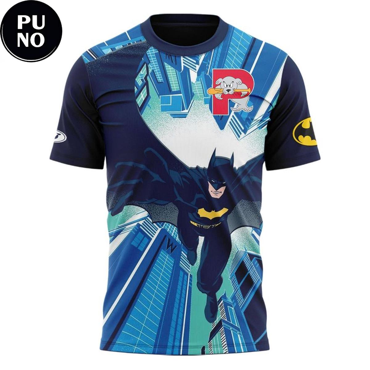 Portland Sea Dogs x Batman Night 2026 Night At The Part Hoodie T-Shirt