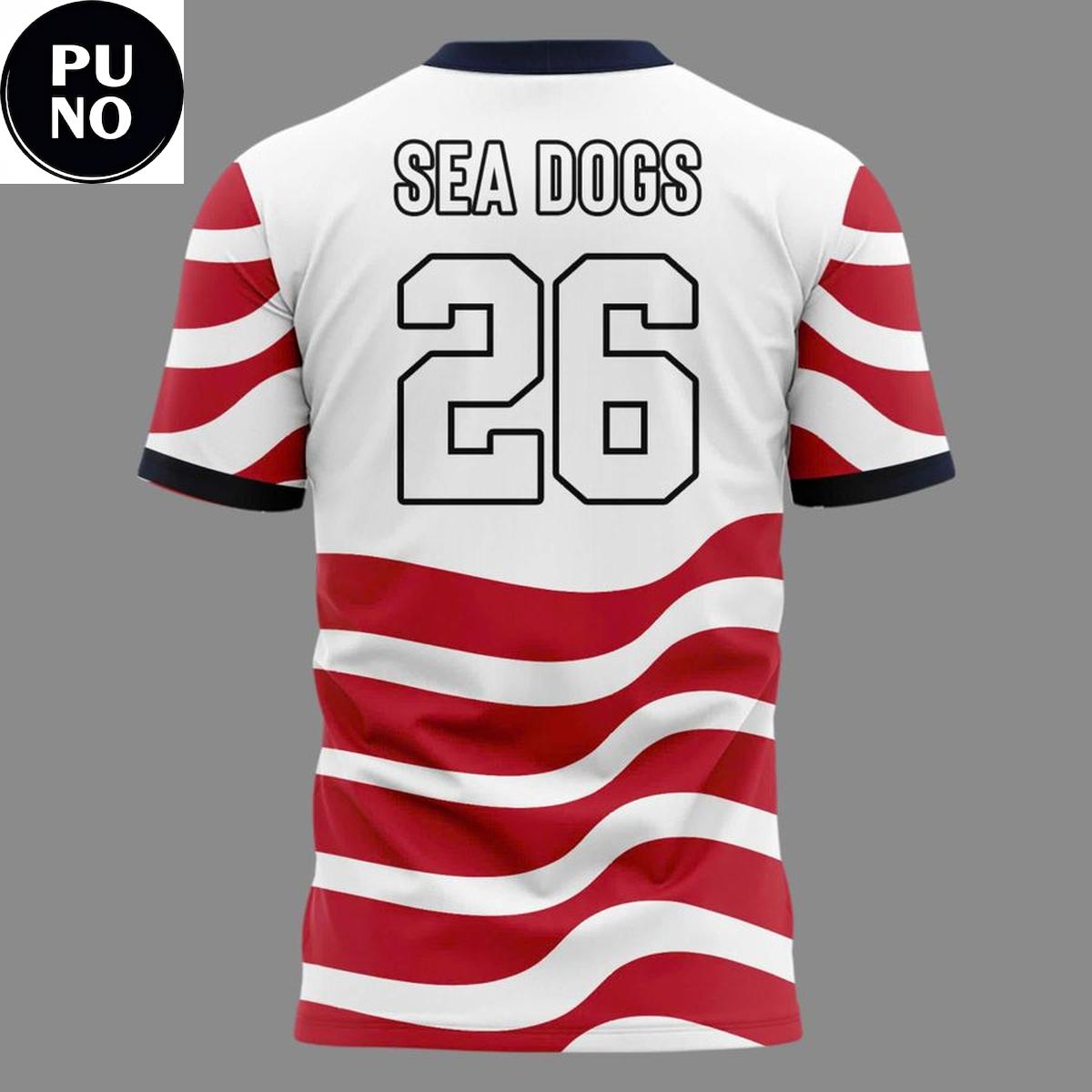 Portland Sea Dogs x Team USA World Cup 2026 T-Shirt