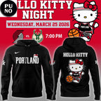 Portland Trail Blazers x Hello Kitty Night 2026 Hoodie T-Shirt