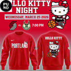 Portland Trail Blazers x Hello Kitty Night 2026 Hoodie T-Shirt