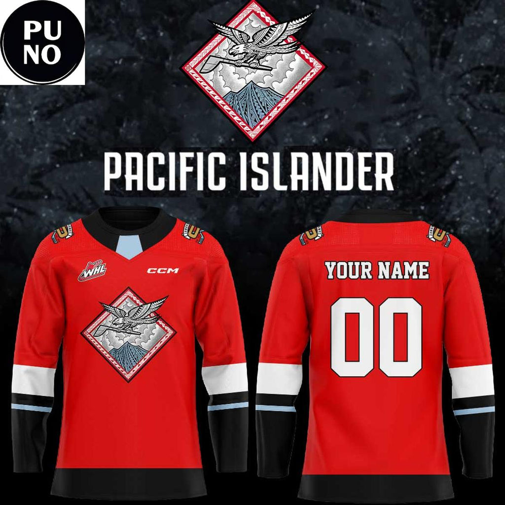 Portland Winterhawks Pacific Islander Celebration Night 2026 Personalized Hockey Jersey