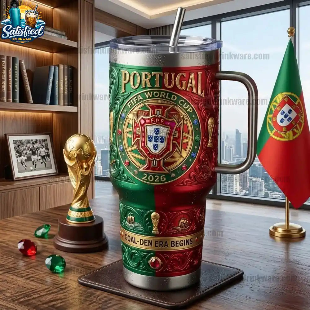 Portugal FIFA World Cup 2026 Collector Edition With Handle Tumbler