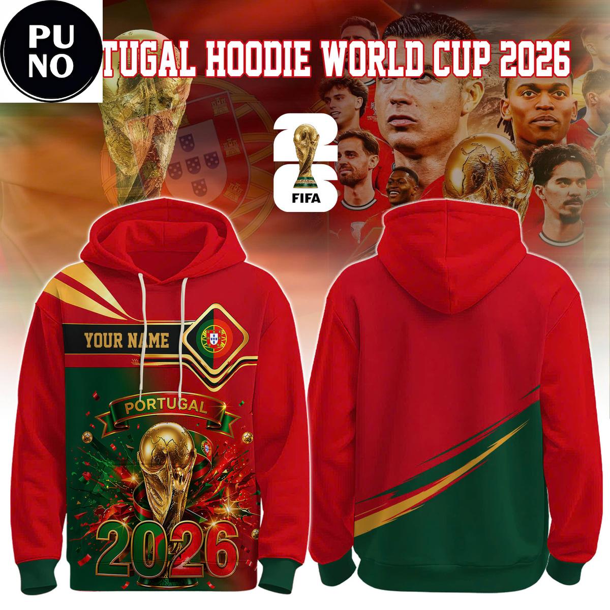 Portugal National Soccer Team World Cup 2026 Hoodie T-Shirt