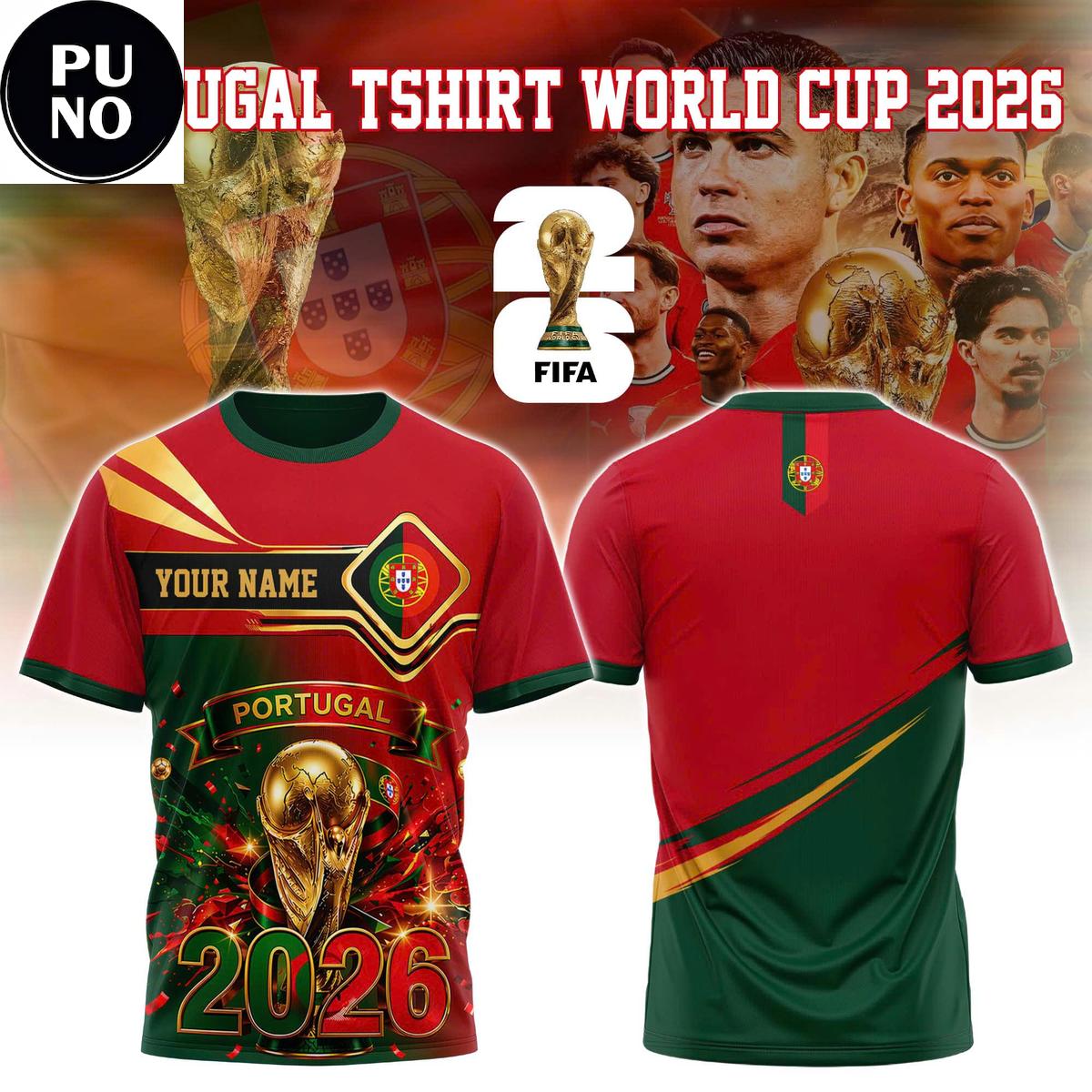Portugal National Soccer Team World Cup 2026 Hoodie T-Shirt