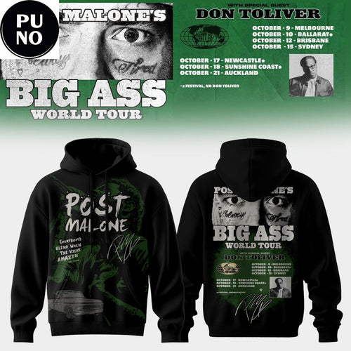 Post Malone Big Ass World Tour 2026 Hoodie T-Shirt