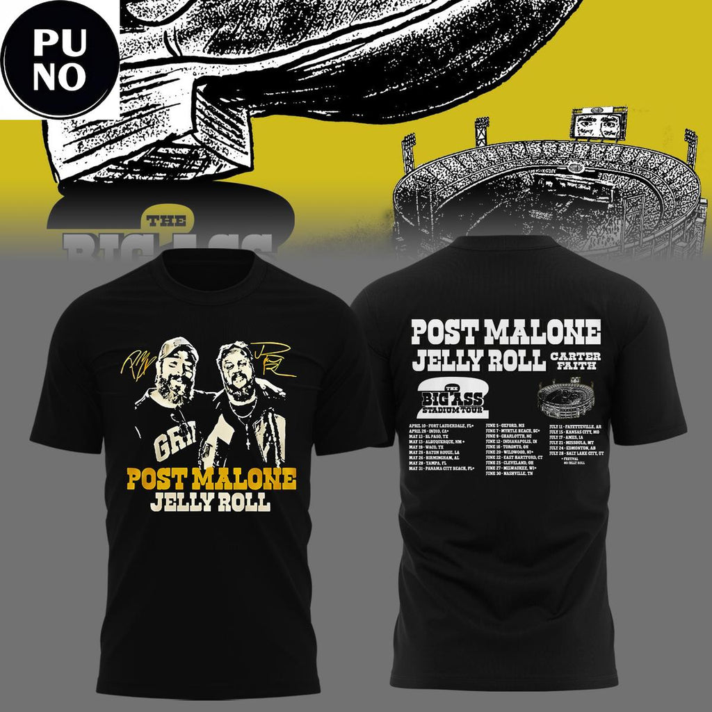 Post Malone The Big Ass Stadium Tour 2026 Schedule Hoodie T-Shirt