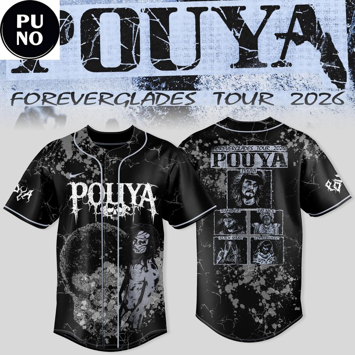 Pouya Foreverglades Tour 2026 Baseball Jersey