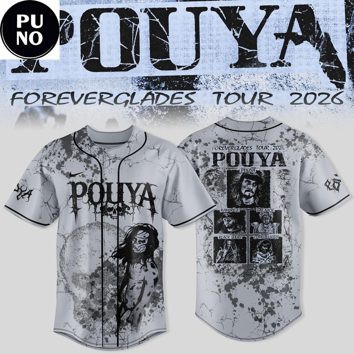 Pouya Foreverglades Tour 2026 Baseball Jersey