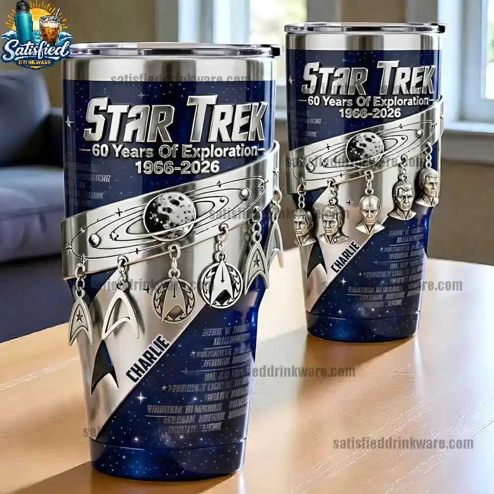 Star Trek 60th Anniversary Commomerative Edition With Handle Tumber