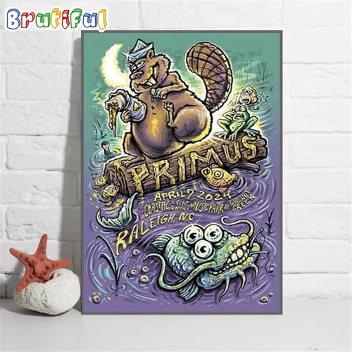 Primus Coastal Credit Union Music Park Nc April 7 2024 Poster Canvas