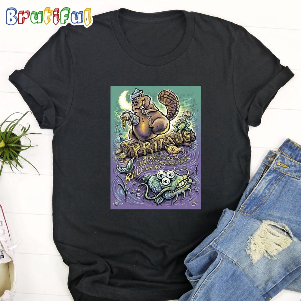 Primus Coastal Credit Union Music Park Nc April 7 2024 T Shirt