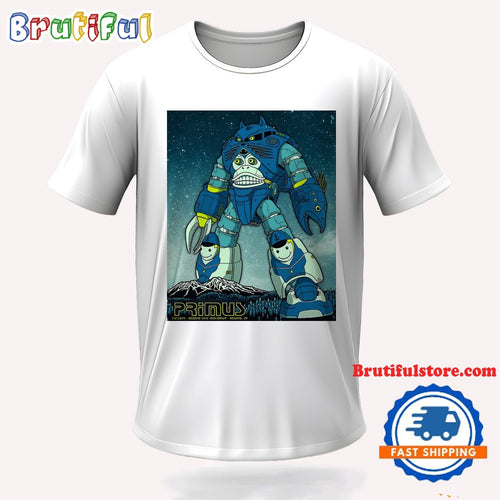 Primus July 12 2024 Redding Civic Auditorium Redding CA Tour T Shirt