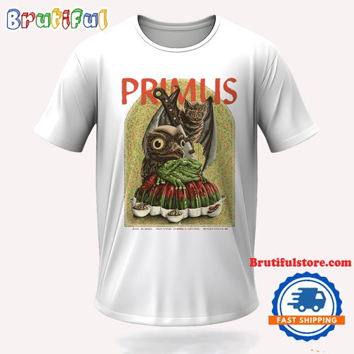Primus July 15 2024 Mountain America Center Idaho Falls ID Tour T Shirt