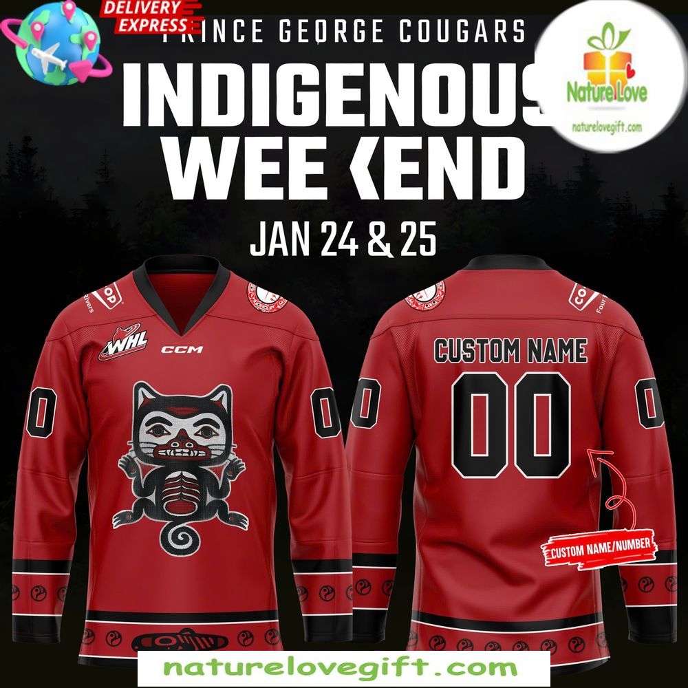 Prince George Cougars 2026 Indigenous Hockey Jersey