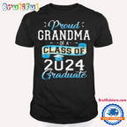 Proud Grandma Of A Class Of 2024 Graduation Funny Senior T Shirt