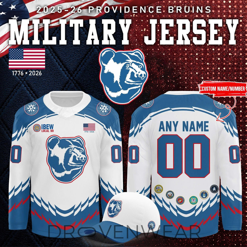Providence Bruins 2026 Military Appreciation Jersey