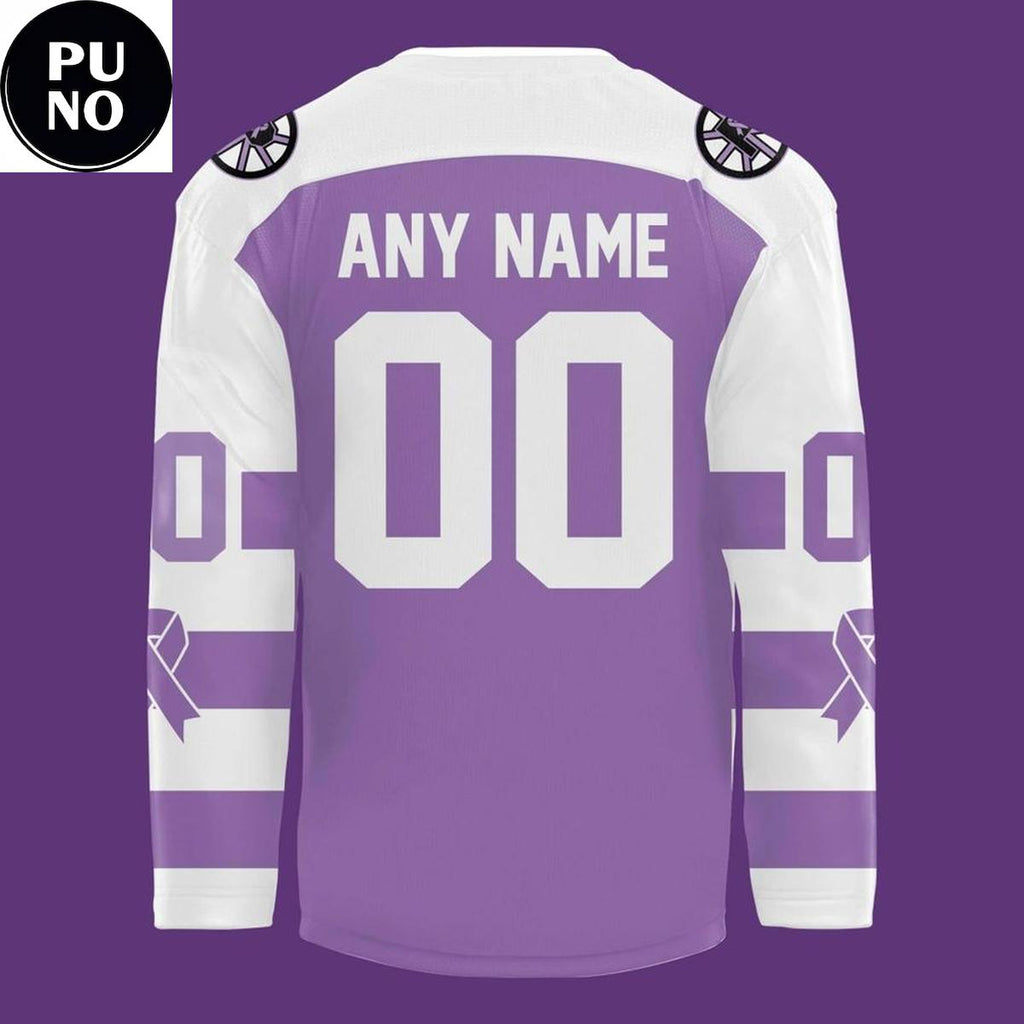 Providence Bruins Fight Cancer Night 2026 Personalized Hockey Jersey