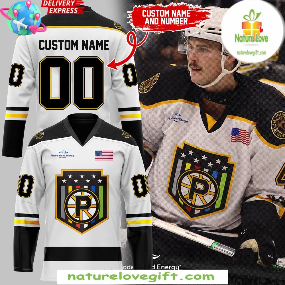 Providence Bruins First Responders Jersey Appreciation Hockey