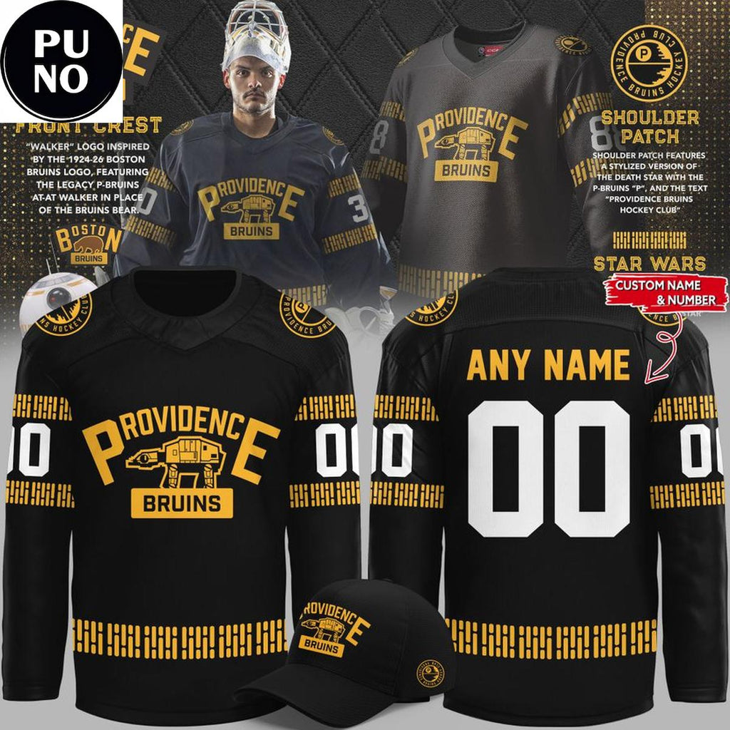 Providence Bruins x Star Wars Night 2026 Personalized Hockey Jersey