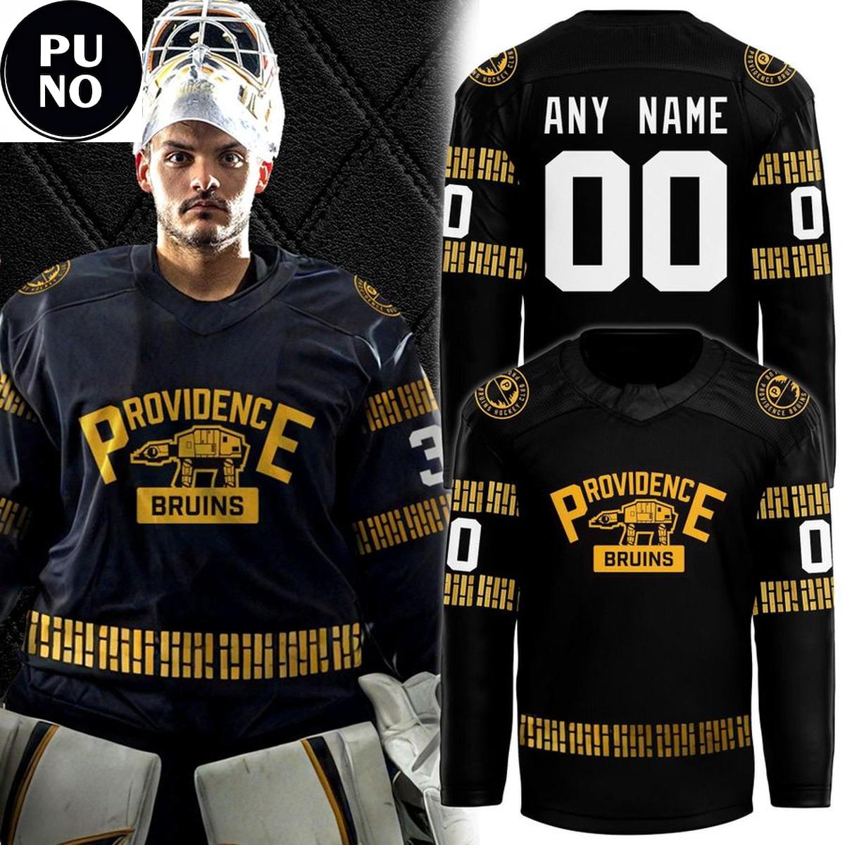 Providence Bruins x Star Wars Night 2026 Personalized Hockey Jersey