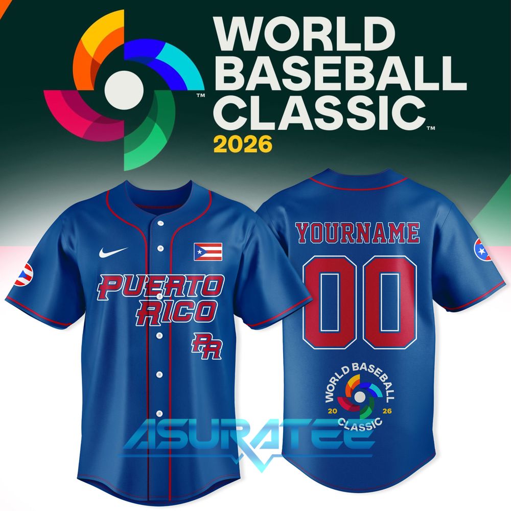 Puerto Rico Baseball 2026 World Baseball Classic Blue Jersey