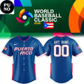Puerto Rico World Baseball Classic 2026 Personalized Baseball Jersey
