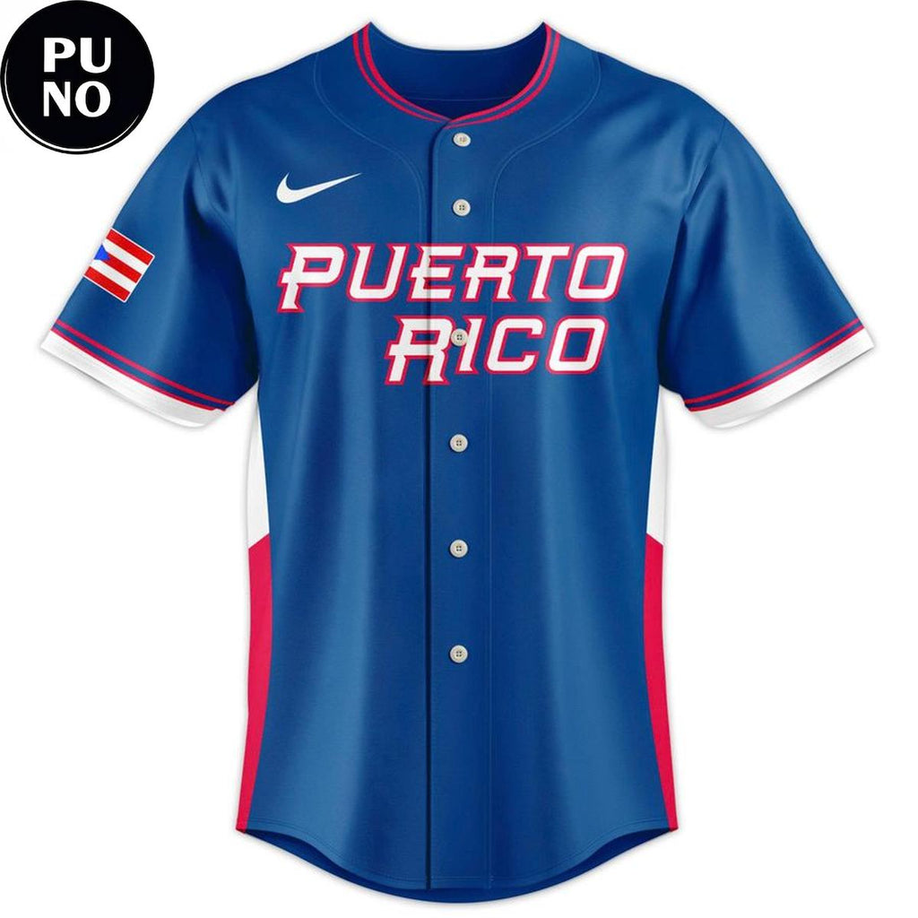 Puerto Rico World Baseball Classic 2026 Personalized Baseball Jersey