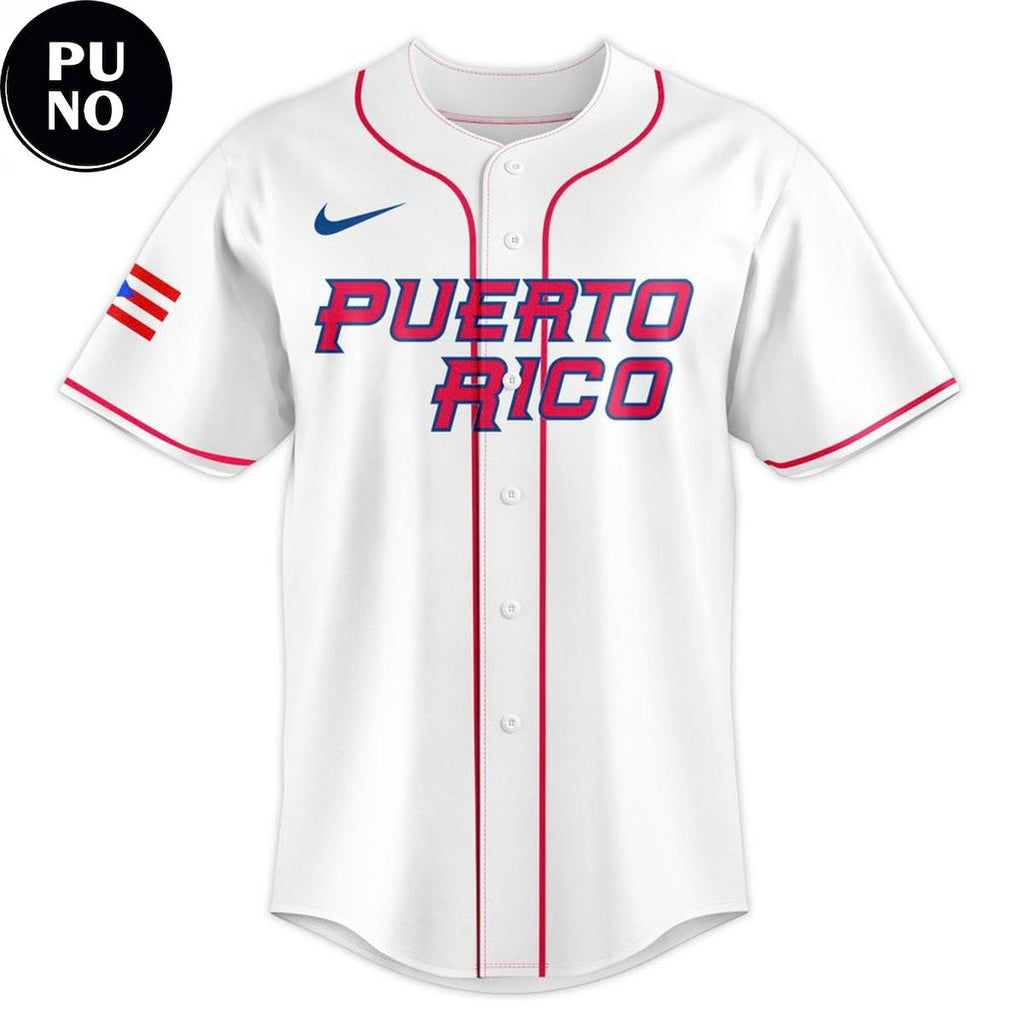 Puerto Rico World Baseball Classic 2026 Personalized Baseball Jersey