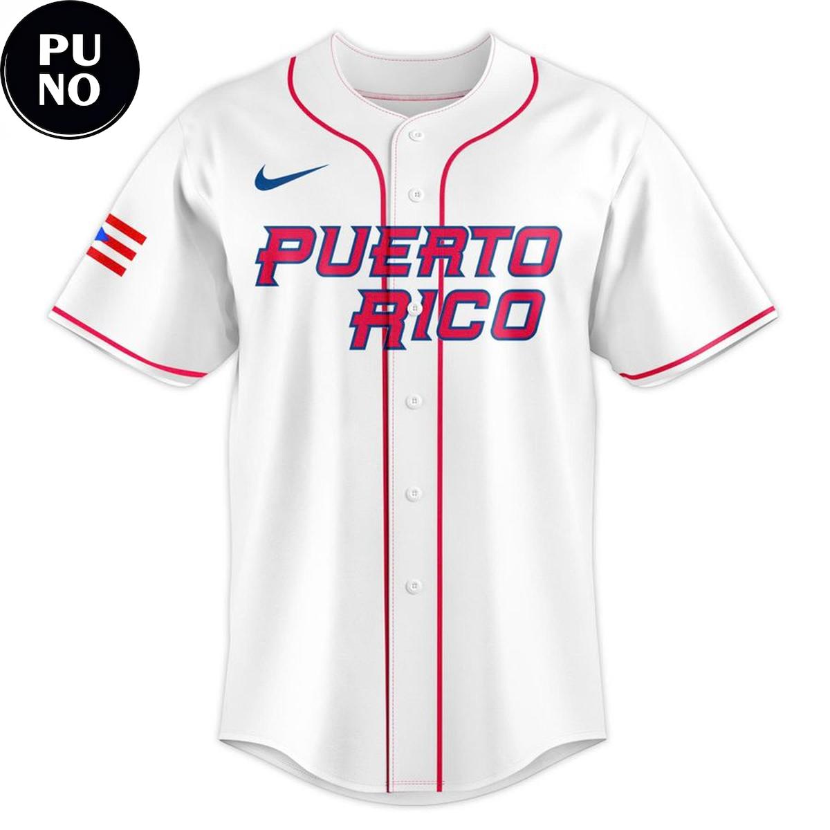 Puerto Rico World Baseball Classic 2026 Personalized Baseball Jersey