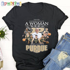 Purdue Boilermakers 2024 Men’s Basketball T Shirt, Never Underestimate A Woman Who Understands Basketball And Loves Purdue Shirt