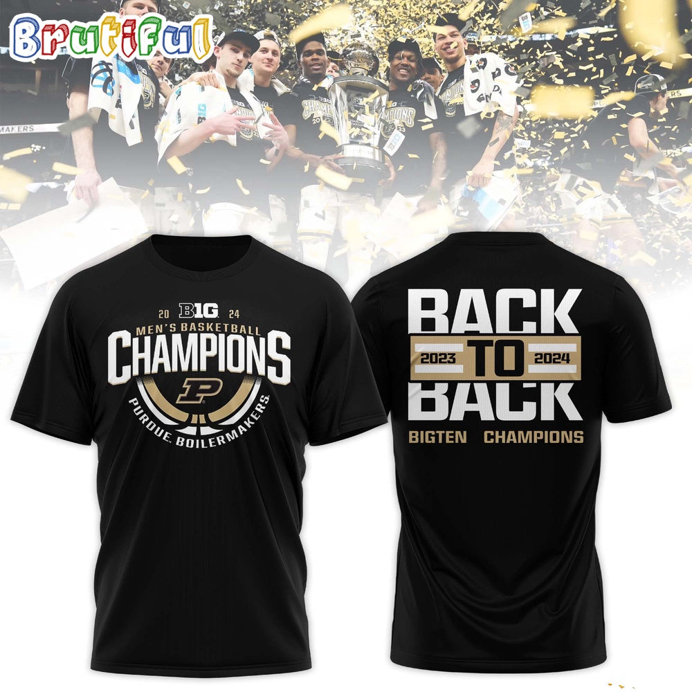 Purdue Boilermakers Men’s Basketball 2024 BIG 10 Regular Season Champions T Shirt