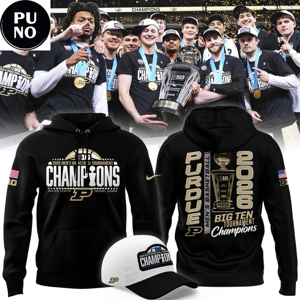 Purdue Boilermakers Men’s Basketball Big Ten Tournament Champions 2026 Hoodie T-Shirt