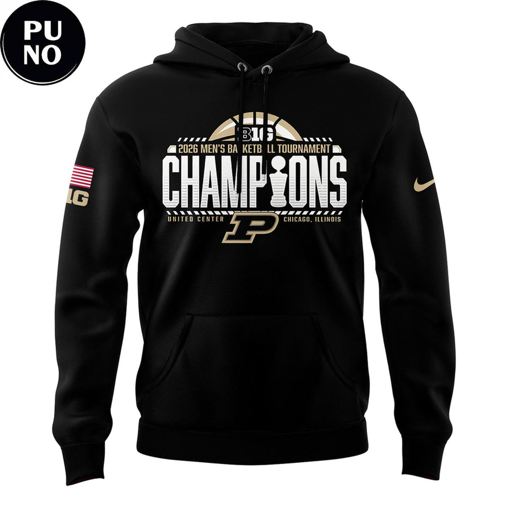 Purdue Boilermakers Men’s Basketball Big Ten Tournament Champions 2026 Hoodie T-Shirt