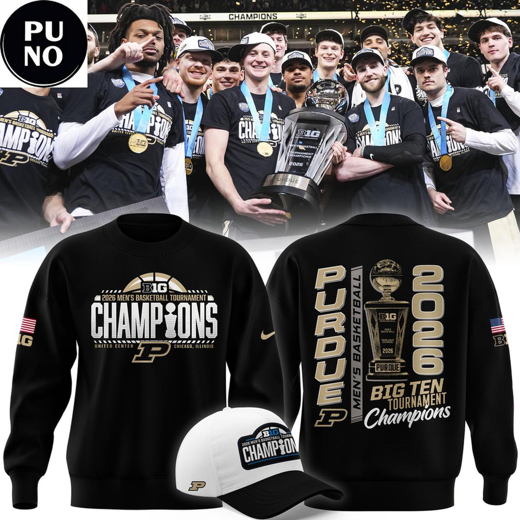 Purdue Boilermakers Men’s Basketball Big Ten Tournament Champions 2026 Hoodie T-Shirt