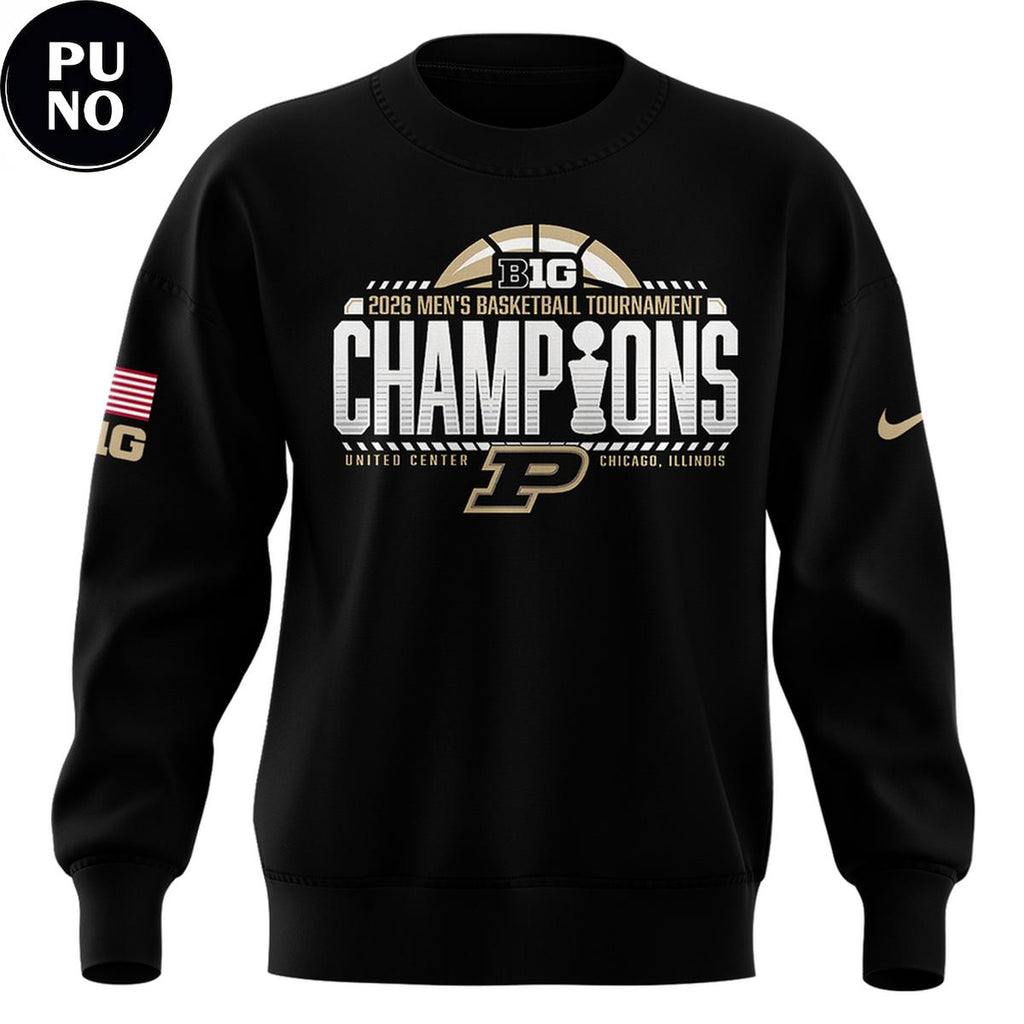 Purdue Boilermakers Men’s Basketball Big Ten Tournament Champions 2026 Hoodie T-Shirt