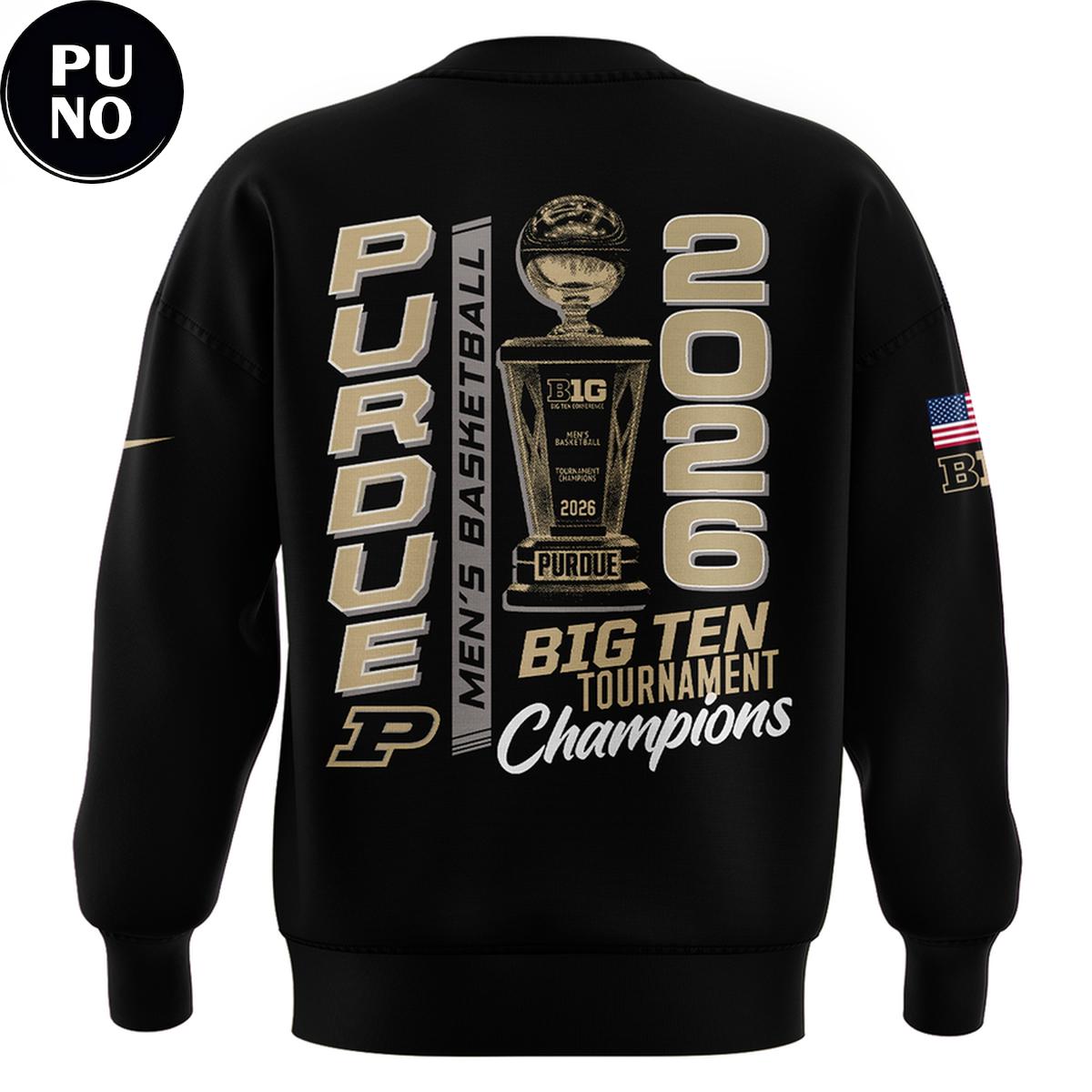 Purdue Boilermakers Men’s Basketball Big Ten Tournament Champions 2026 Hoodie T-Shirt