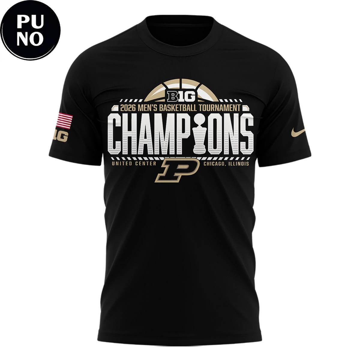Purdue Boilermakers Men’s Basketball Big Ten Tournament Champions 2026 Hoodie T-Shirt