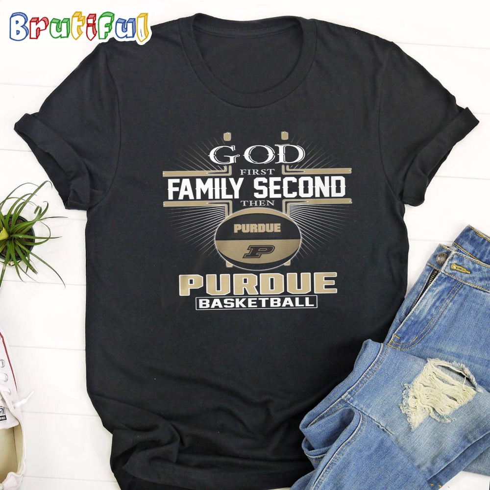 Purdue Suns God First Family Second Then Suns Basketball 2024 T-Shirt