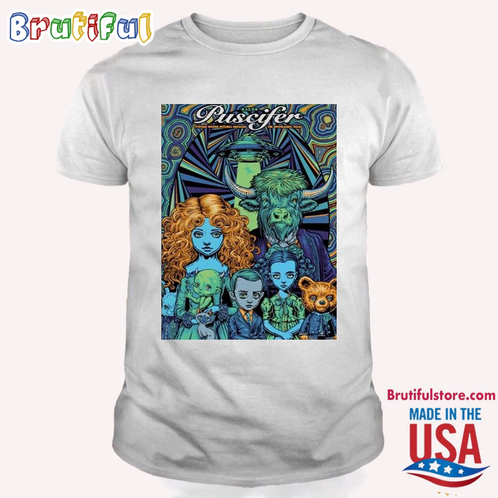 Puscifer April 2024 Cynthia Woods Mitchell Pavilion The Woodlands T Shirt
