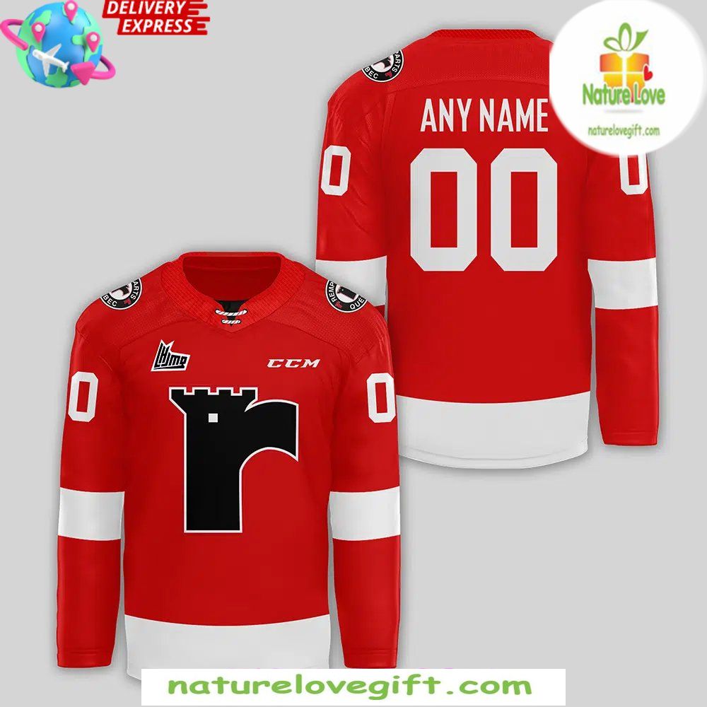 Quebec Remparts 2026 Red Hockey Jersey Men’s Fan Apparel