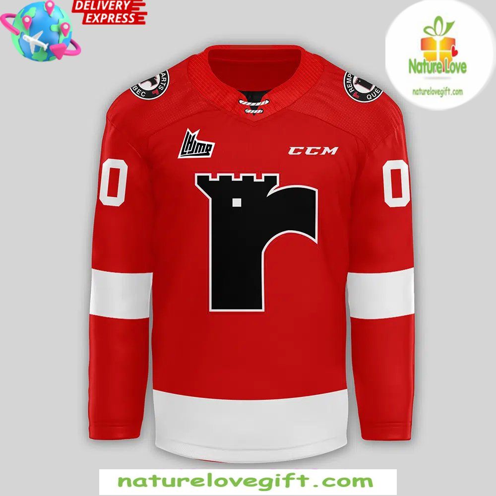 Quebec Remparts 2026 Red Hockey Jersey Men’s Fan Apparel