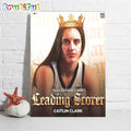Queen Caitlin Clark Is The New NCAA DI Womens Basketball Scoring Leader Poster Canvas