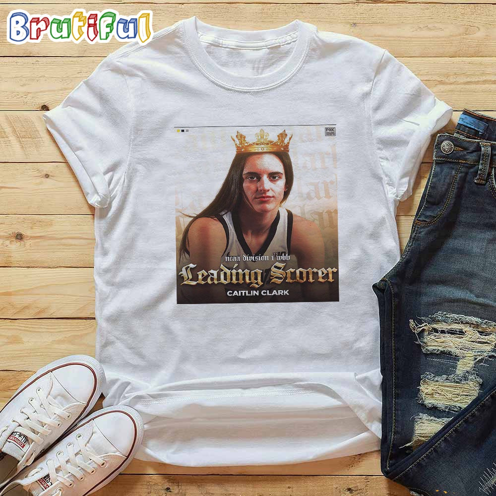 Queen Caitlin Clark Is The New NCAA DI Womens Basketball Scoring Leader T-Shirt