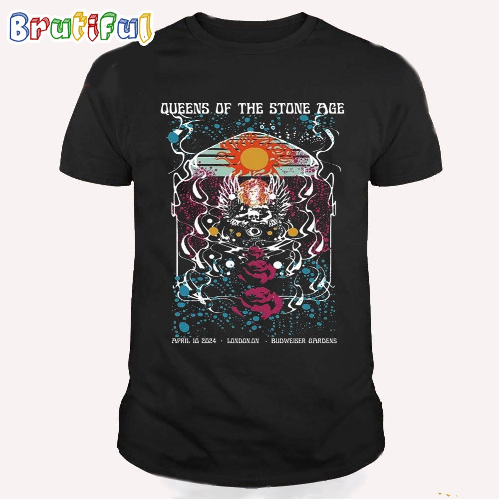 Queens Of The Stone Age Budweiser Gardens London On Event April 2024 T Shirt
