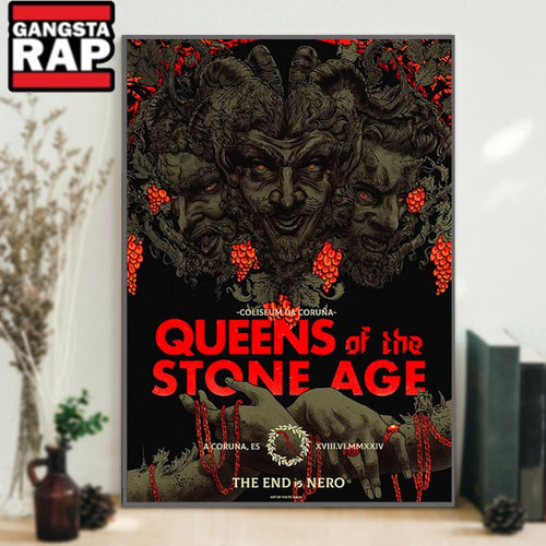 Queens Of The Stone Age Tour In La Coruna, Spain June 2024 Poster Canvas Art