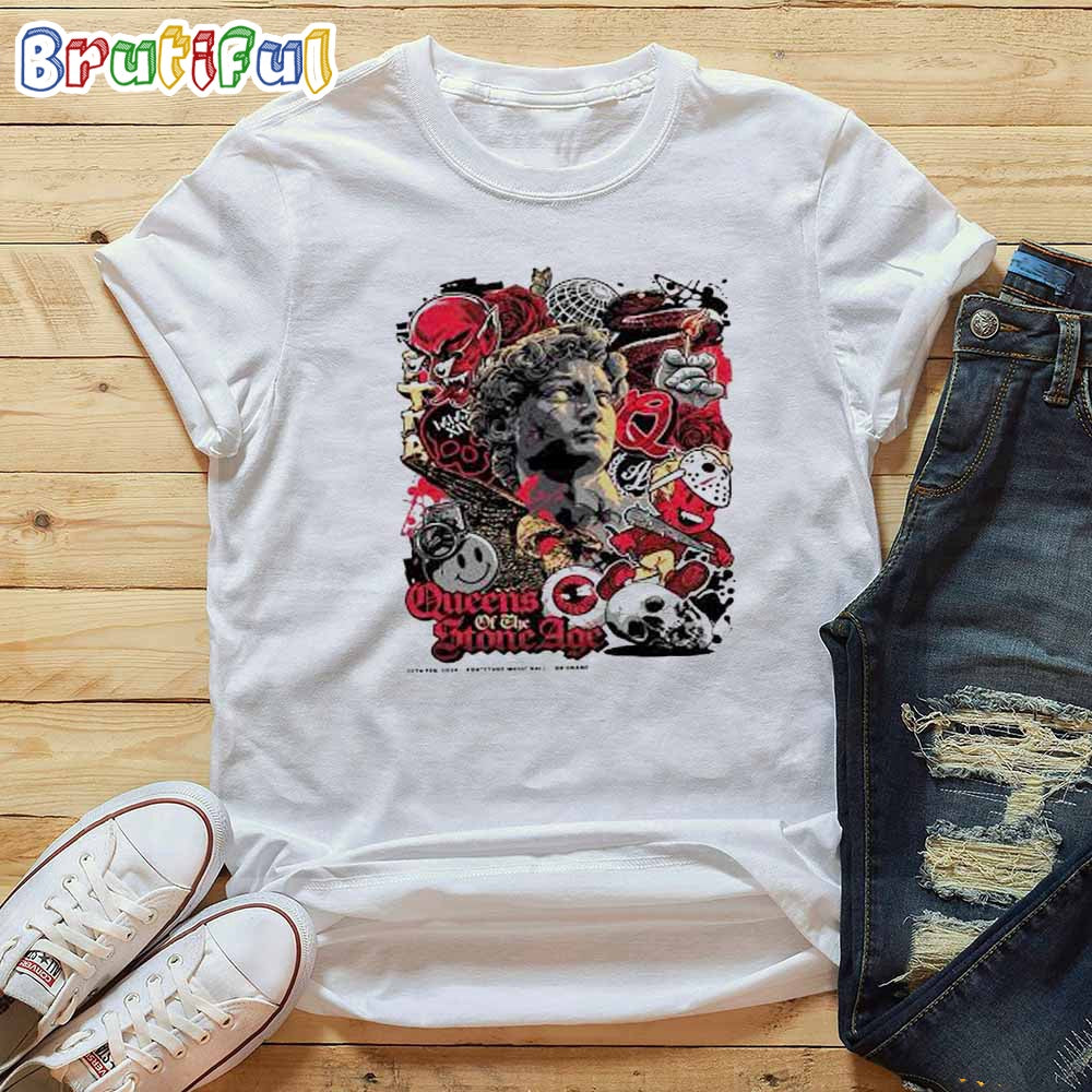 Queens Of The Stone Age Fortitude Music Hall Brisbane T- Shirt