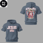 Radford Highlanders Baseball 2026 Jesus Won Short-Sleeve Hoodie T-Shirt