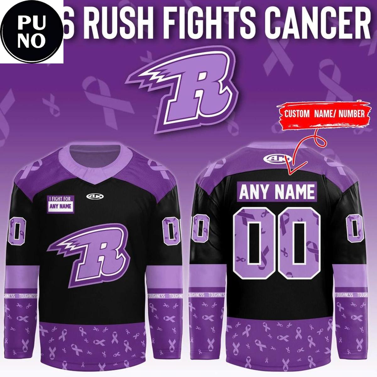 Rapid City Rush Fights Cancer 2026 Personalized Hockey Jersey