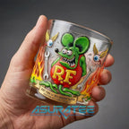 Rat Fink Hot Rod Legend Commemorative Whiskey Glass