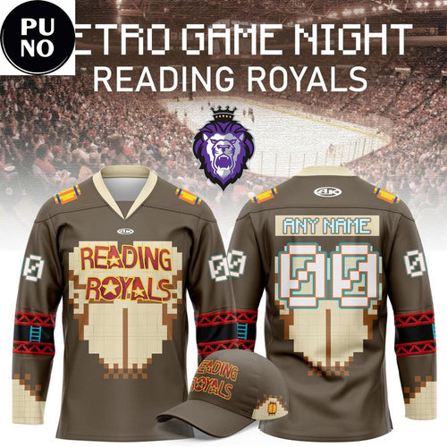 Reading Royals Retro Game Night 2026 Personalized Hockey Jersey